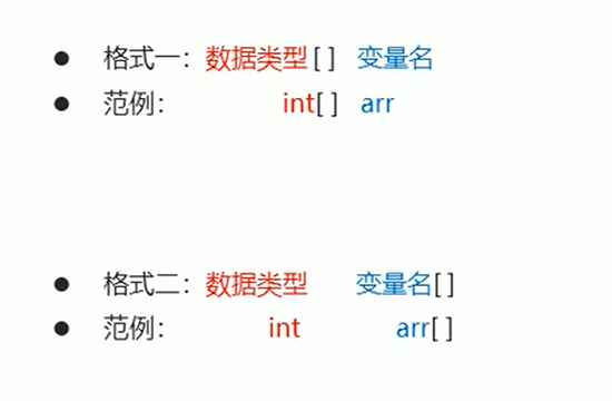数组的定义格式